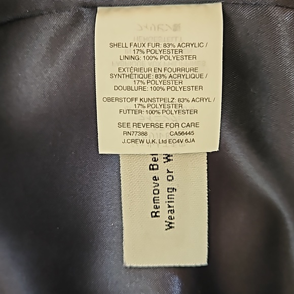 J. Crew faux fur zip up vest royal blue - Picture 5 of 5